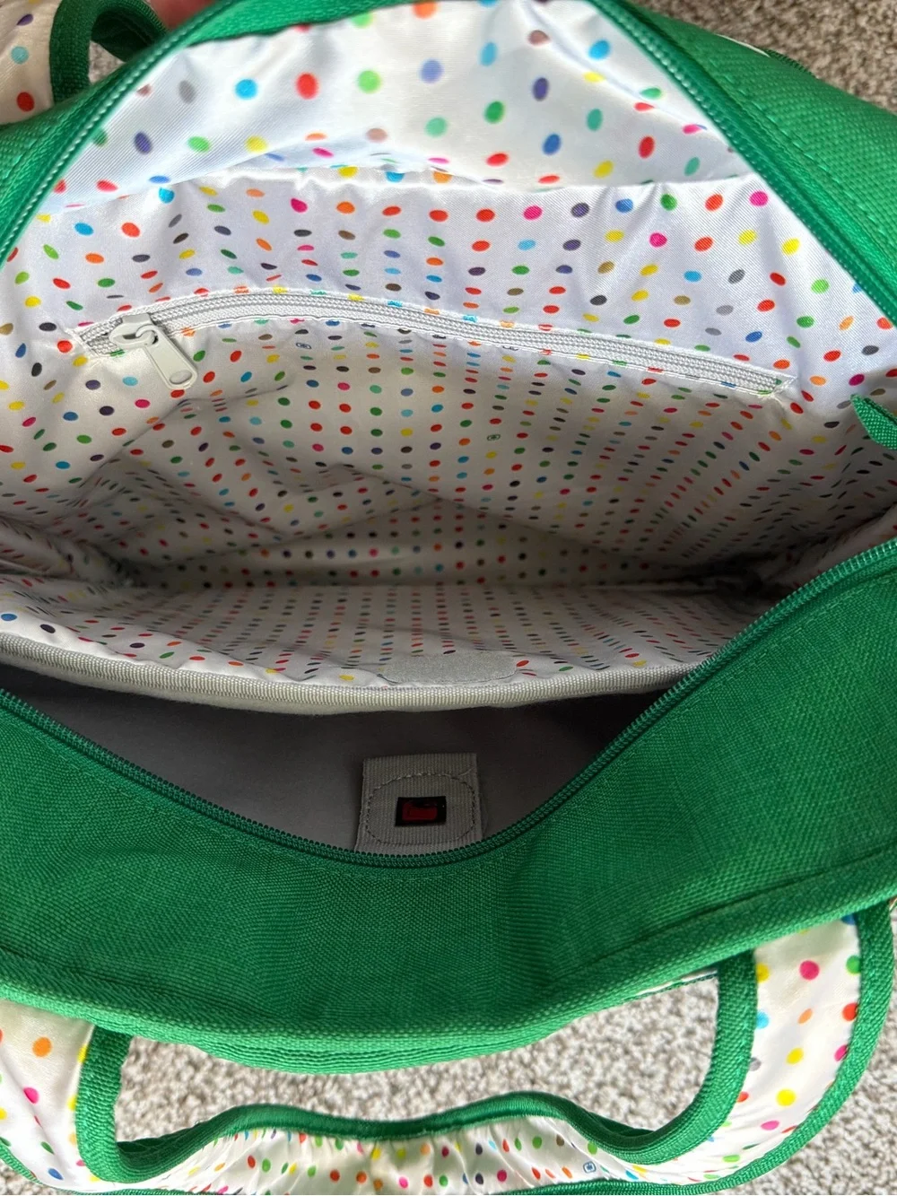 OGIO Green Canvas Tote Bag with Button Detail